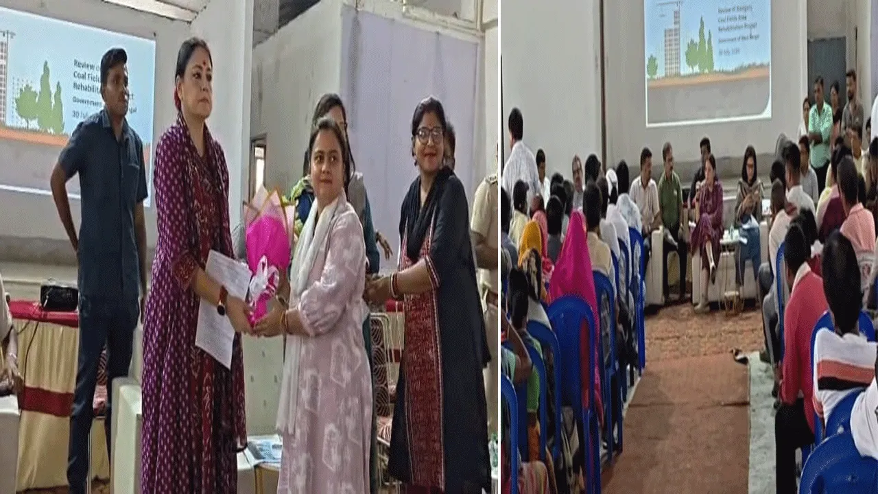 অন্ডালে ধস কবলিত গ্রামবাসীদের সঙ্গে কথা মন্ত্রী অগ্নিমিত্রা পালের, আশ্বাস