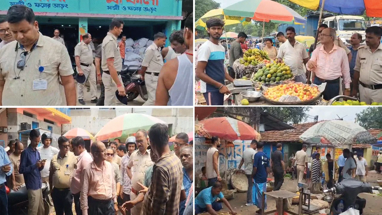 বাজারের আগুন নিয়ন্ত্রণে  রবিবাসরীয় অভিযানে টাস্ক ফোর্স
