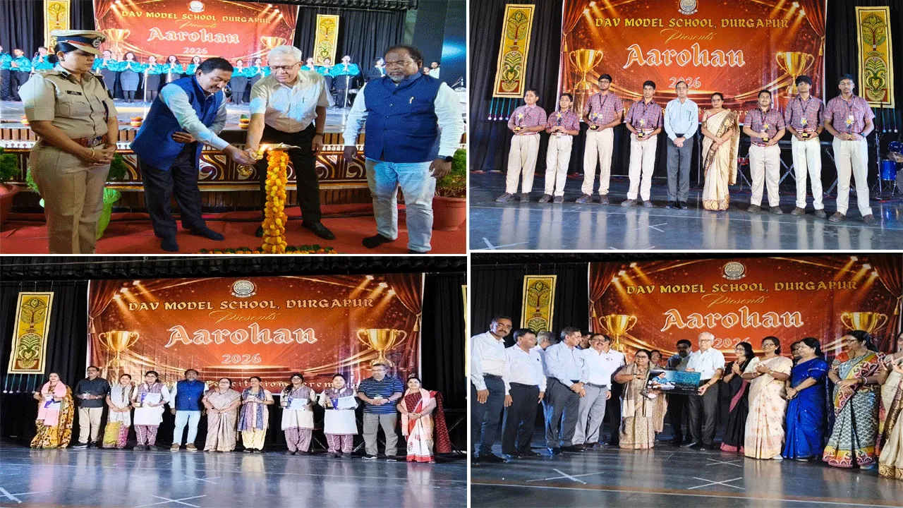 ডিএভি মডেল স্কুল দুর্গাপুরের বার্ষিক সম্মান অনুষ্ঠান “আরোহণ ২০২৬”