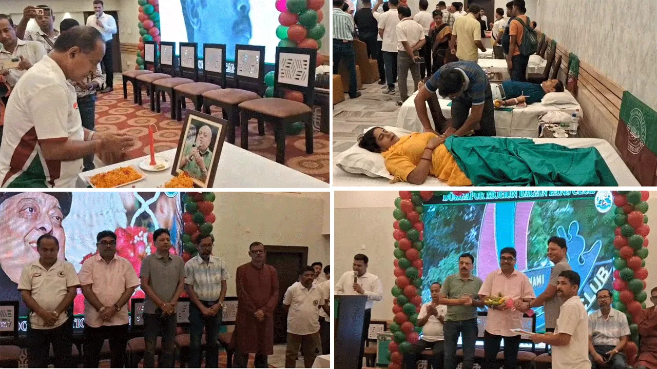 টুটু বসুকে শ্রদ্ধা জানিয়ে দুর্গাপুরে পালিত হল ফুটবল প্রেমী দিবস