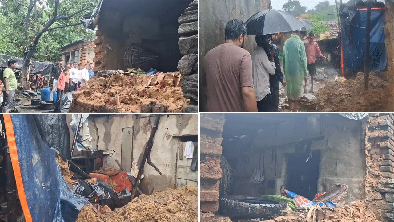 লাগাতার বৃষ্টিতে আসানসোলে ভেঙে পড়েছে একাধিক বাড়ি