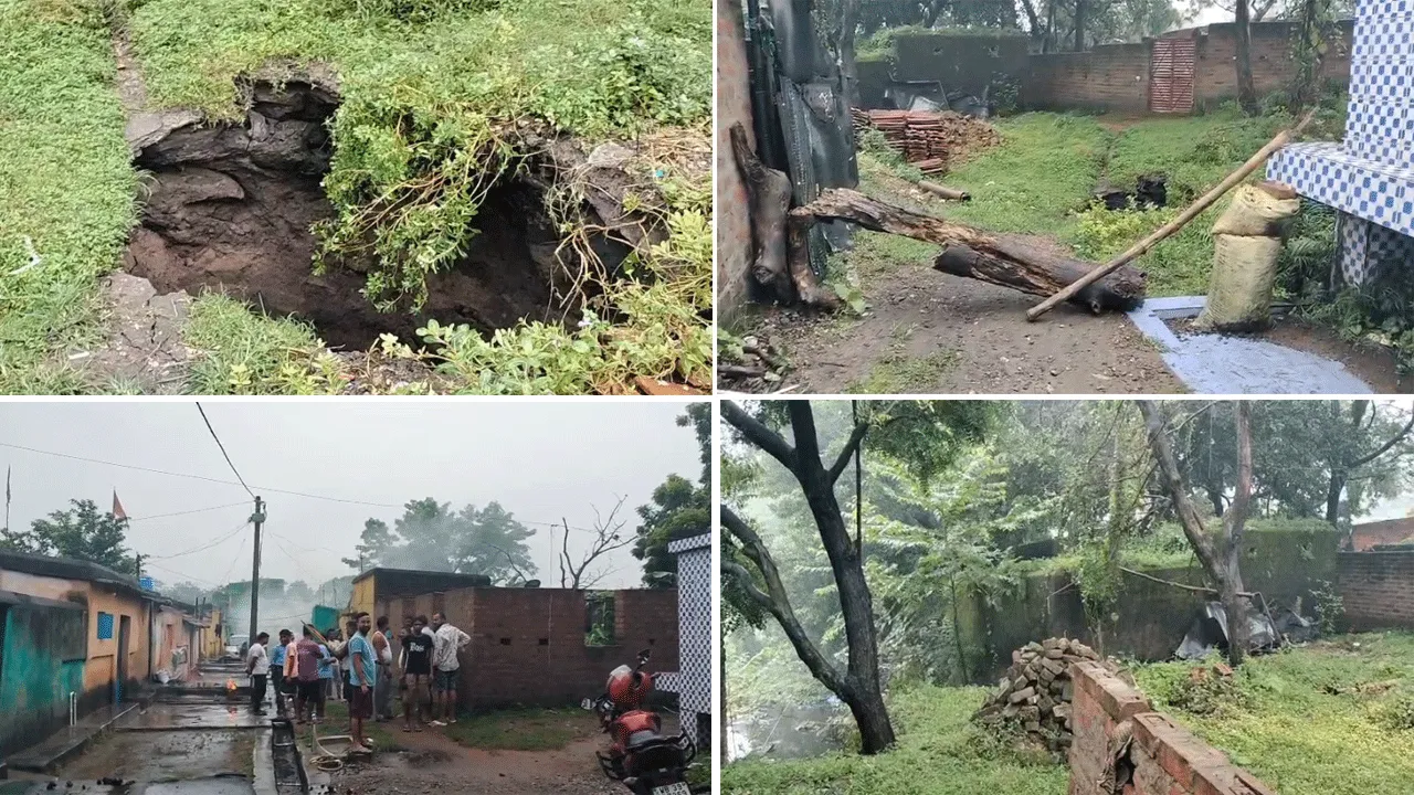 টানা বৃষ্টিতে পাণ্ডবেশ্বরে ভয়াবহ ধস, অল্পের জন্য রক্ষা মহিলার, এলাকায় ছড়াল তীব্র আতঙ্ক