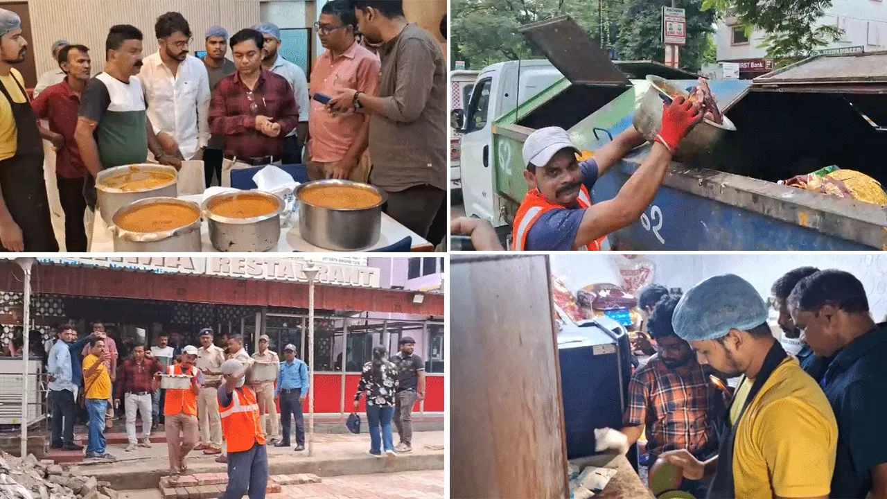 দুর্গাপুরে বেসরকারি হোটেলে খাদ্য সুরক্ষা দপ্তরের হানা, উদ্ধার বিপুল পরিমাণ বাসি ও পচা খাবার
