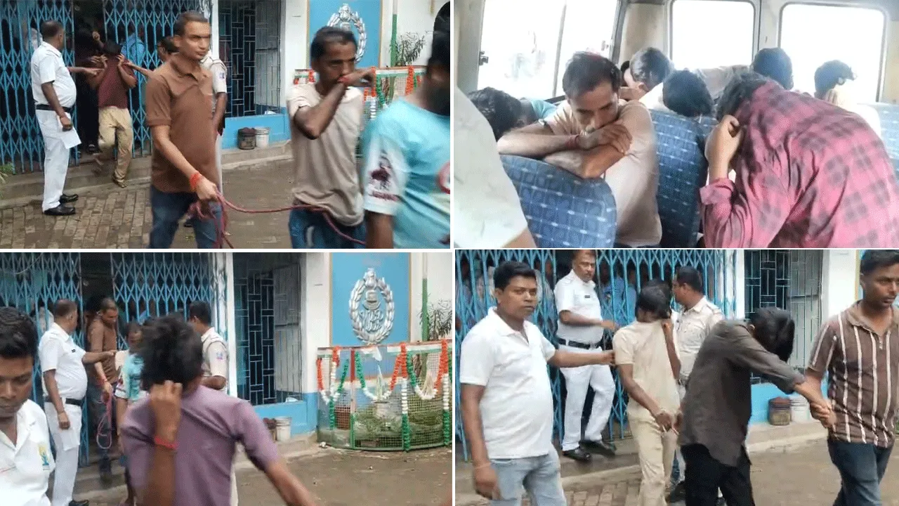 সাইবার অপরাধের অভিযোগে নিয়ামতপুরে পুলিশের বড়সড় অভিযান, ধৃত ১১ জন