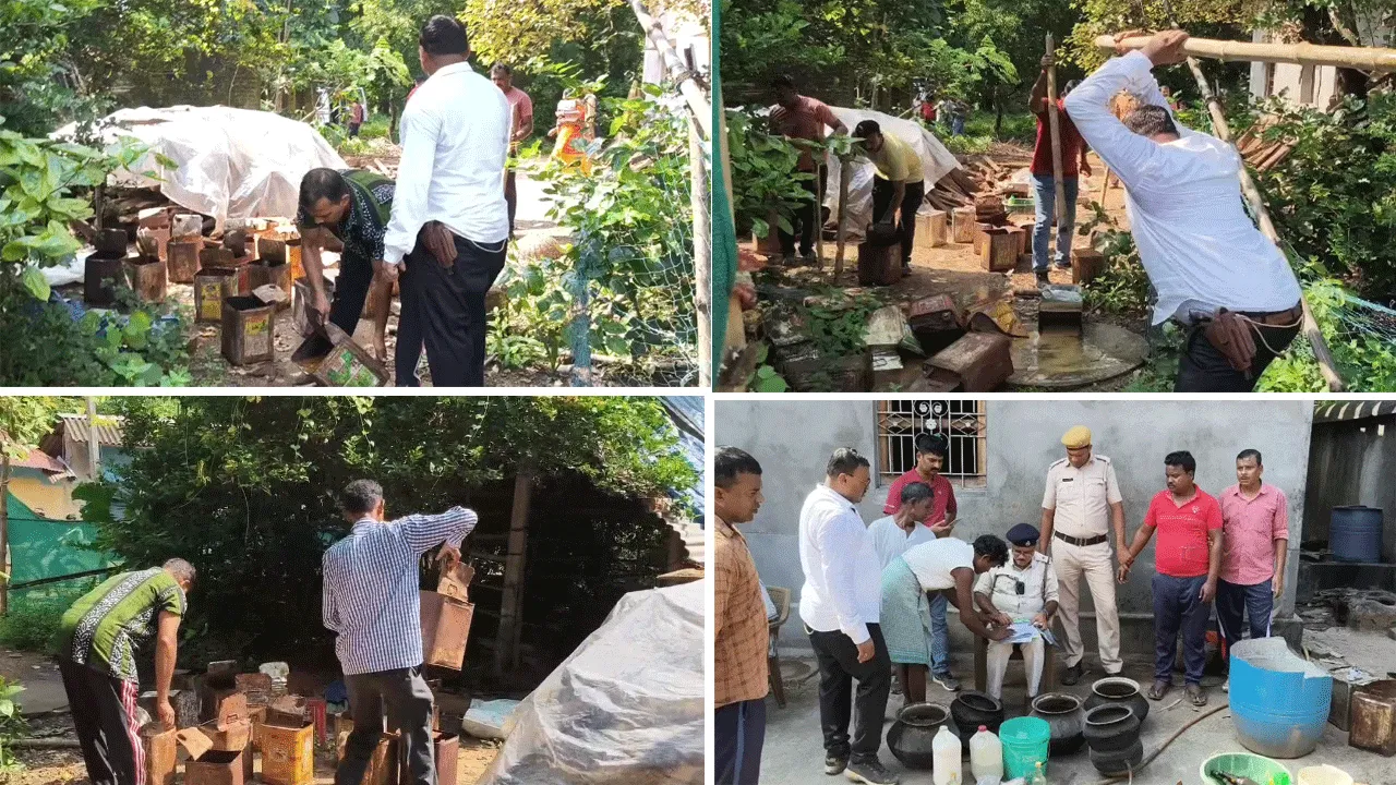 অবৈধ চোলাইয়ের বিরুদ্ধে পুলিশের মেগা অপারেশন: গ্রেফতার ১