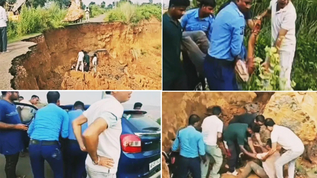 গুগল ম্যাপ অনুসরণ করে বিপত্তি: খোলা মুখ খনির ৩০ ফুট গভীর গর্তে পড়ে গুরুতর আহত বাইক চালক