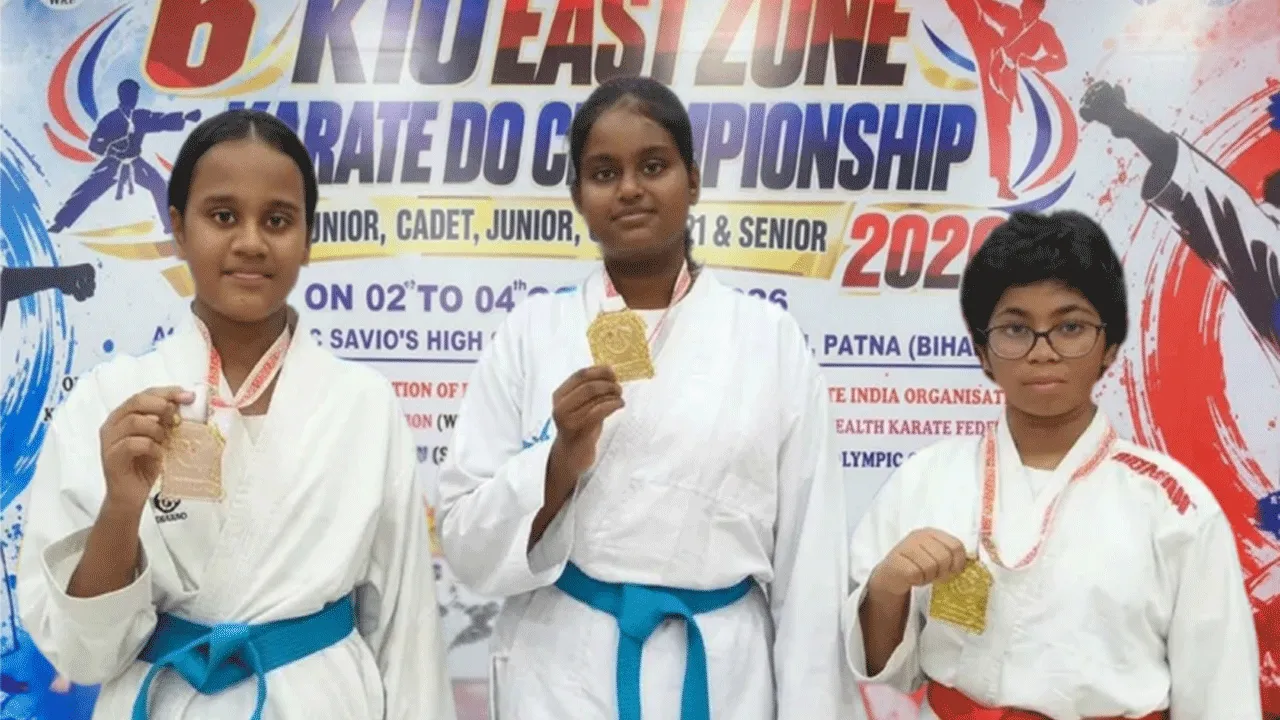জোনাল ক্যারাটে চ্যাম্পিয়নশিপে বড় সাফল্য,  পদক জিতল পূর্ব বর্ধমানের তিন কন্যা