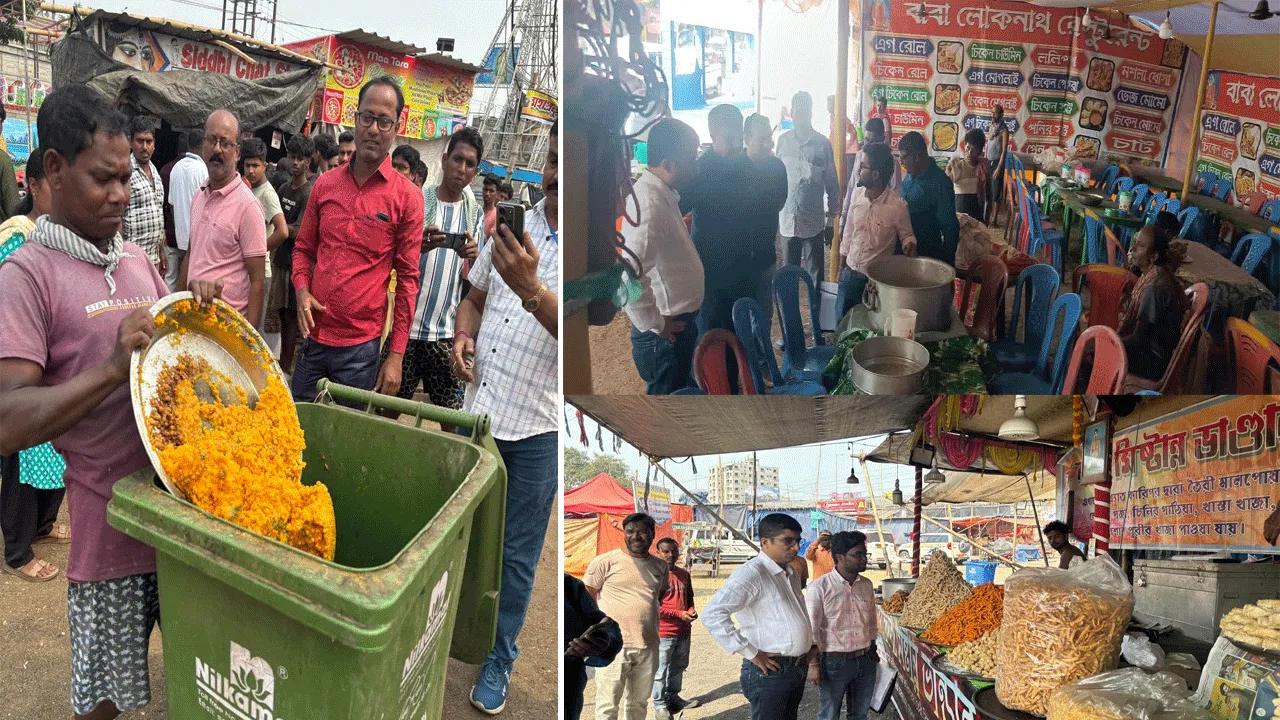 পুজোর উৎসবে খাদ্য সুরক্ষা দফতরের হানা, মেলার খাবারের দোকানে পচা-বাসি খাবারের রমরমা