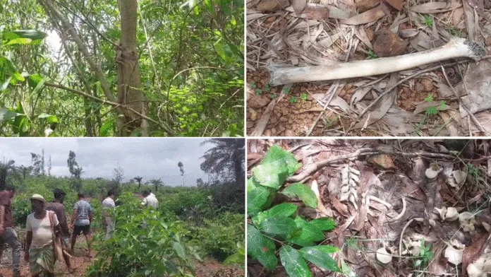 বাঁকুড়ার জঙ্গল থেকে হাড়গোড় ও বৃদ্ধের দেহ উদ্ধার