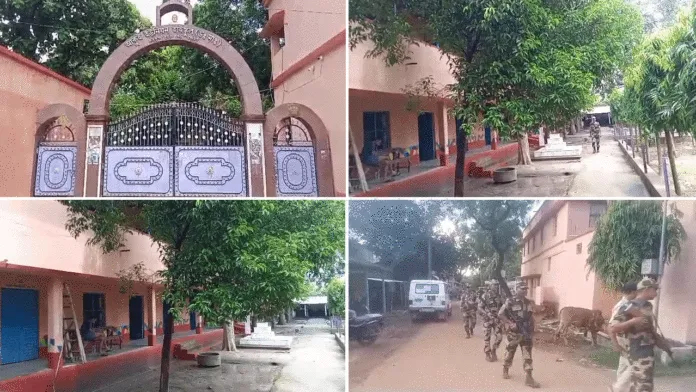 বিদ্যালয়ে কেন্দ্রীয় বাহিনী, শিঁকেয় উঠেছে পঠন-পাঠন