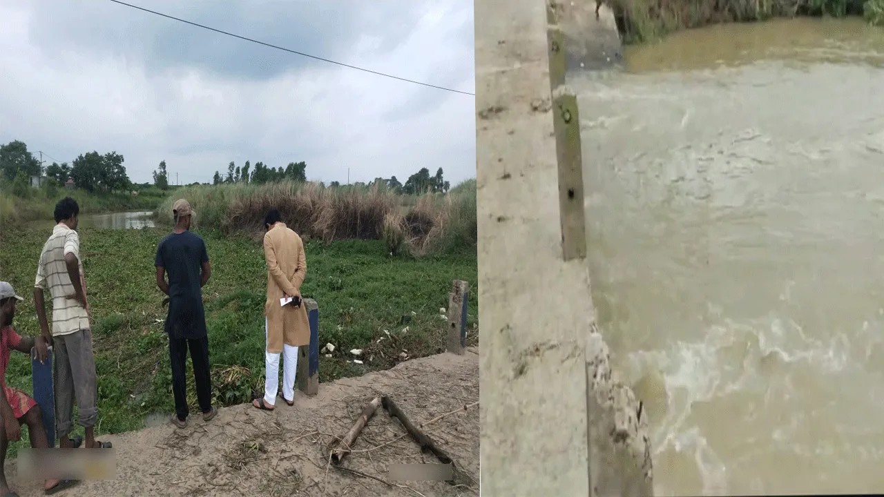নদী পরিদর্শনে পুরসভার চেয়ারম্যান