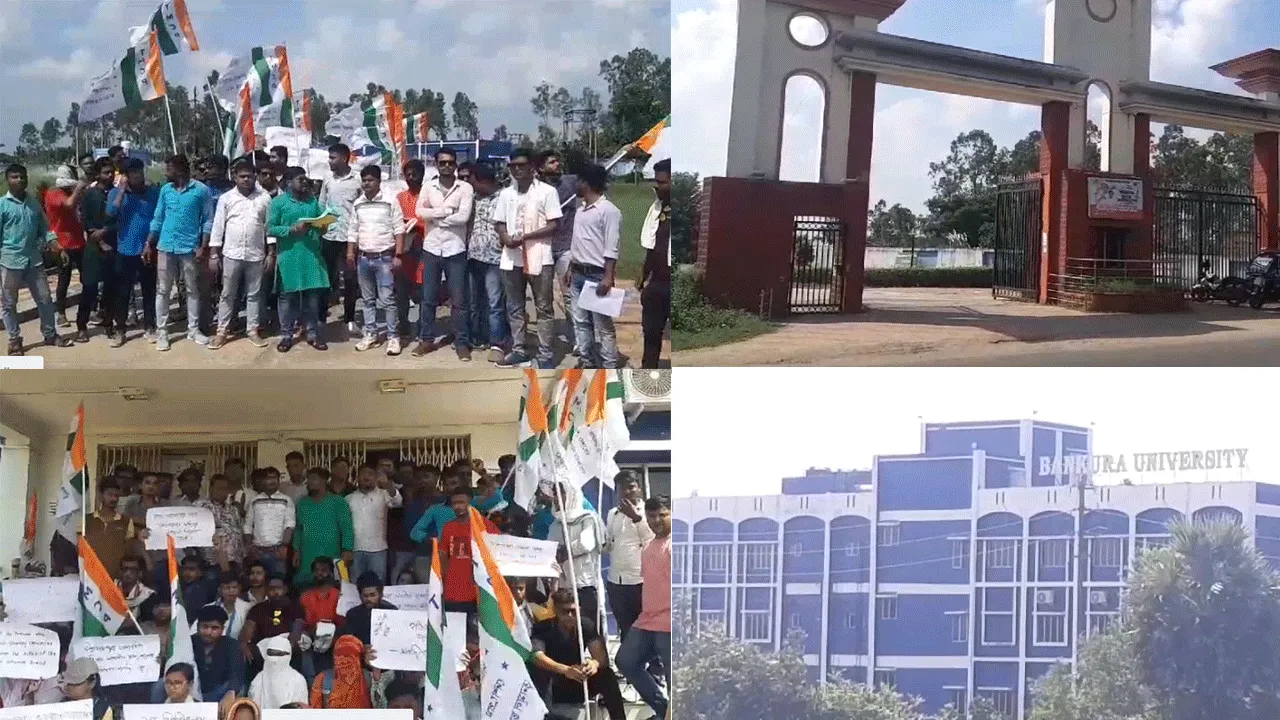রাজ্যপাল মনোনিত উপাচার্যর নেতৃত্বে চলছে স্বেচ্ছাচারিতা, আন্দোলনে তৃণমূল ছাত্র পরিষদ