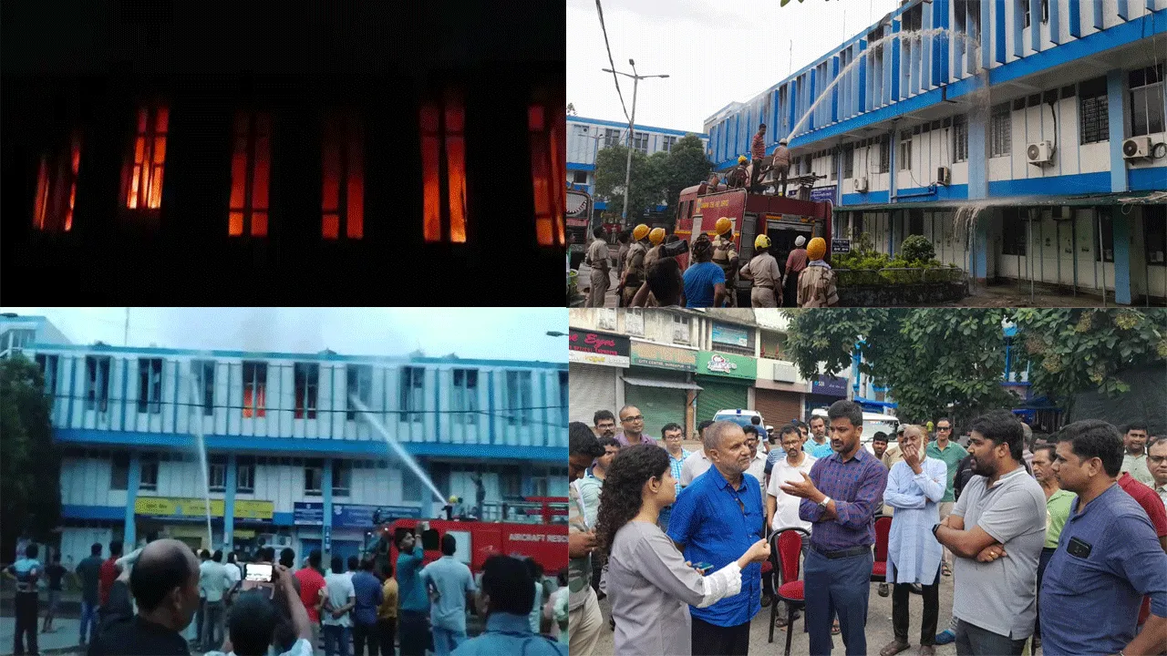 দুর্গাপুরে বিধ্বংসী অগ্নিকাণ্ডে মাঝরাত্রে পুড়ে ছাই এডিডিএ ভবনের ত্রিতল