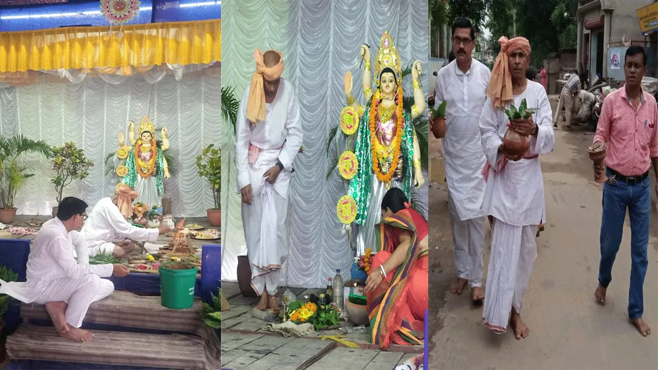 মহাসমারোহে গুসকরা পুরসভায় পালিত হলো বিশ্বকর্মা পুজো