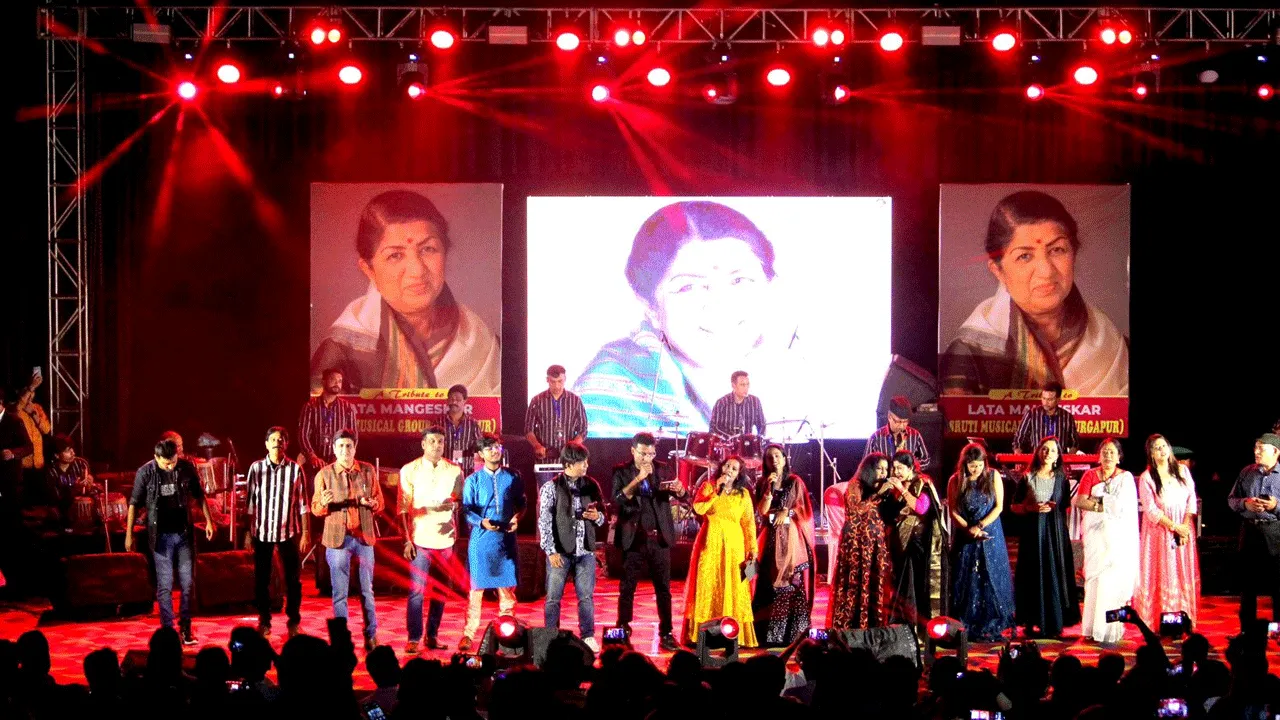 দুর্গাপুরে সংগীতসম্রাজ্ঞীর জন্মদিন উপলক্ষ্যে সঙ্গীতানুষ্ঠান