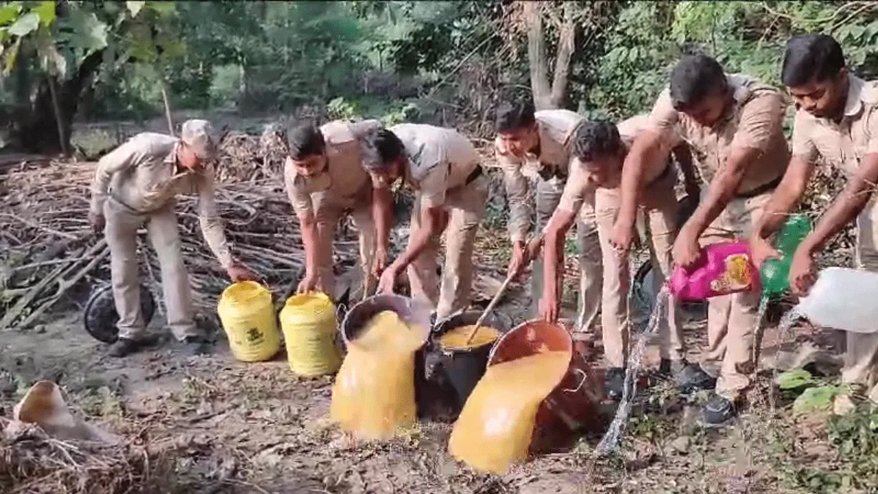অবৈধ চোলাই মদের রমরমা ঠেকাতে অভিযান