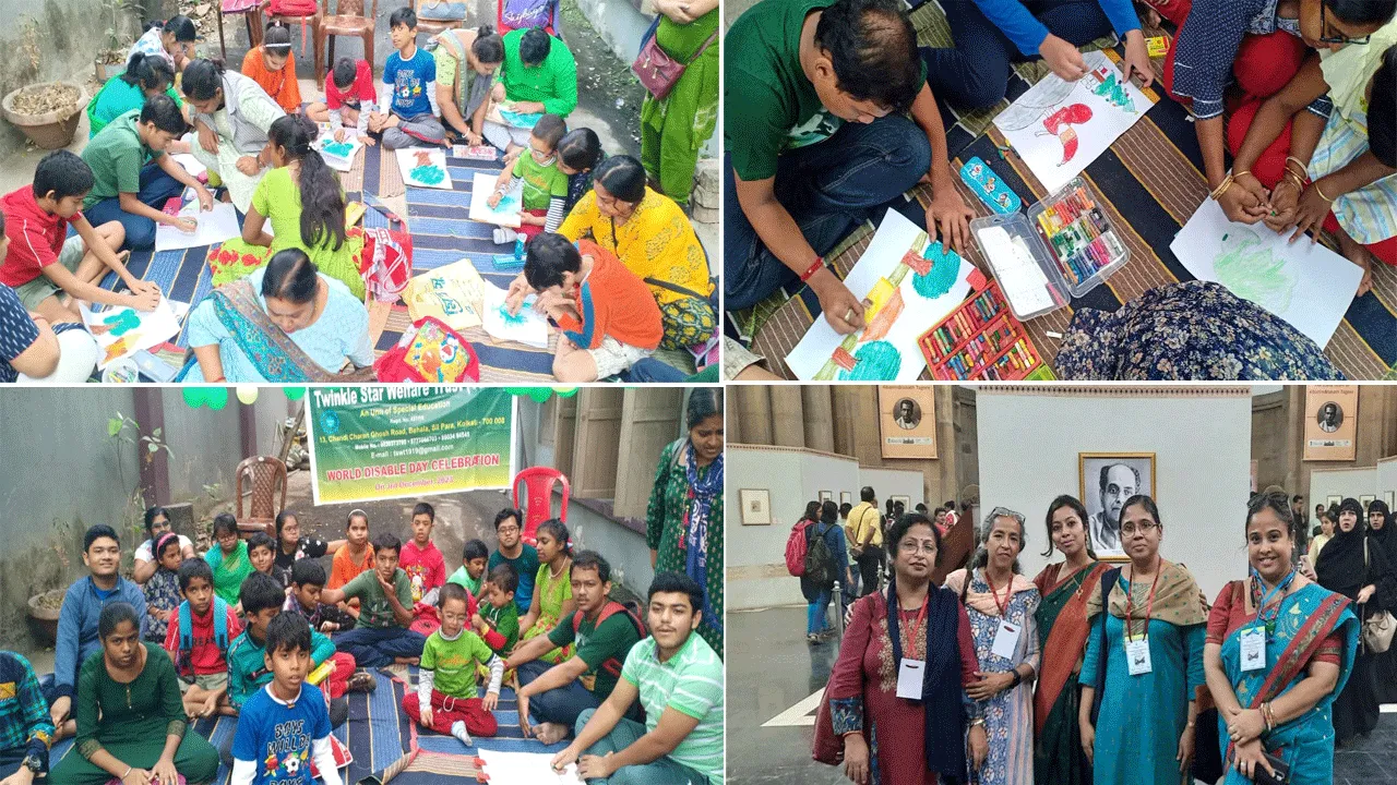 বিশেষ চাহিদা সম্পন্নদের জন্য স্বেচ্ছাসেবী সংস্থার অঙ্কন প্রতিযোগিতা