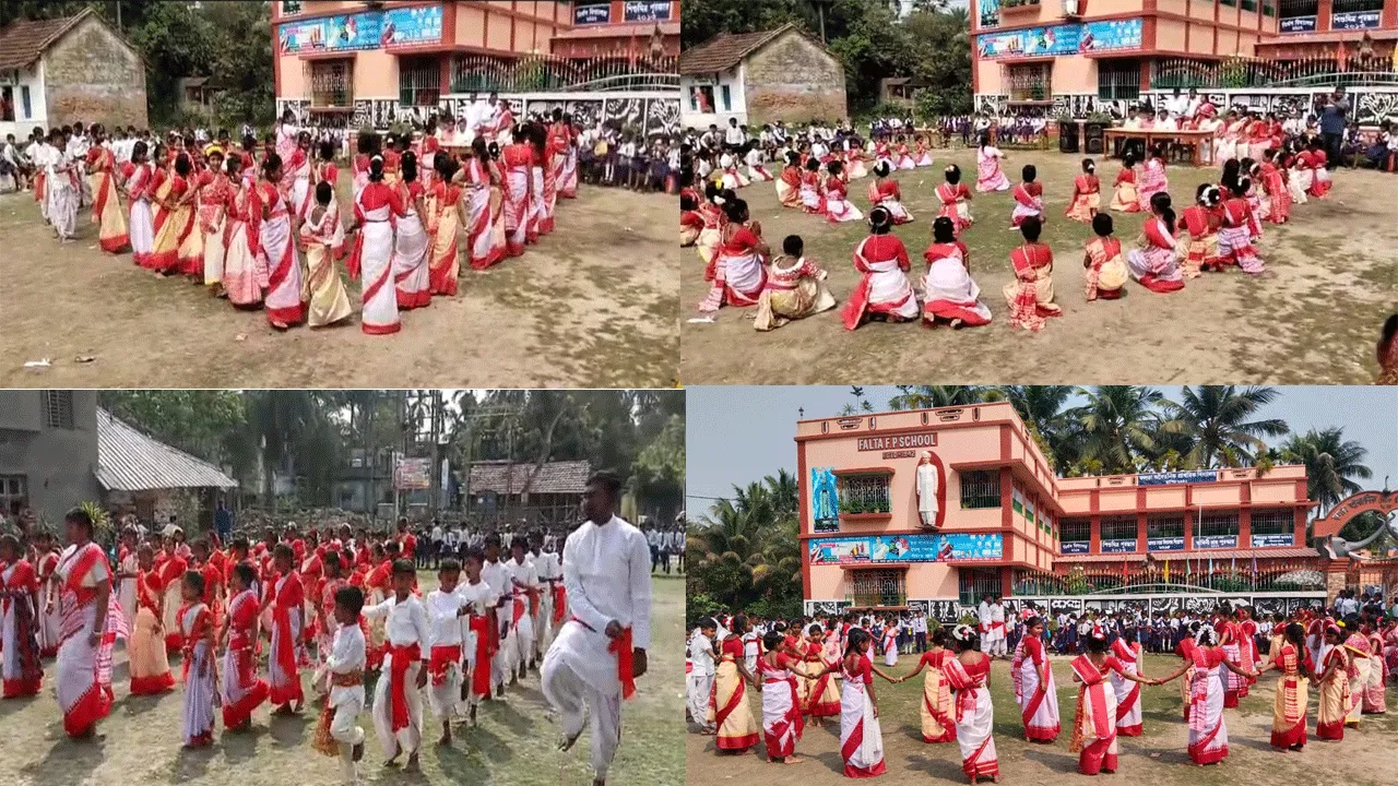 প্রাথমিক বিদ্যালয় প্রাঙ্গণে অনুষ্ঠিত হলো ব্রতচারীর আসর ও প্রদর্শনী