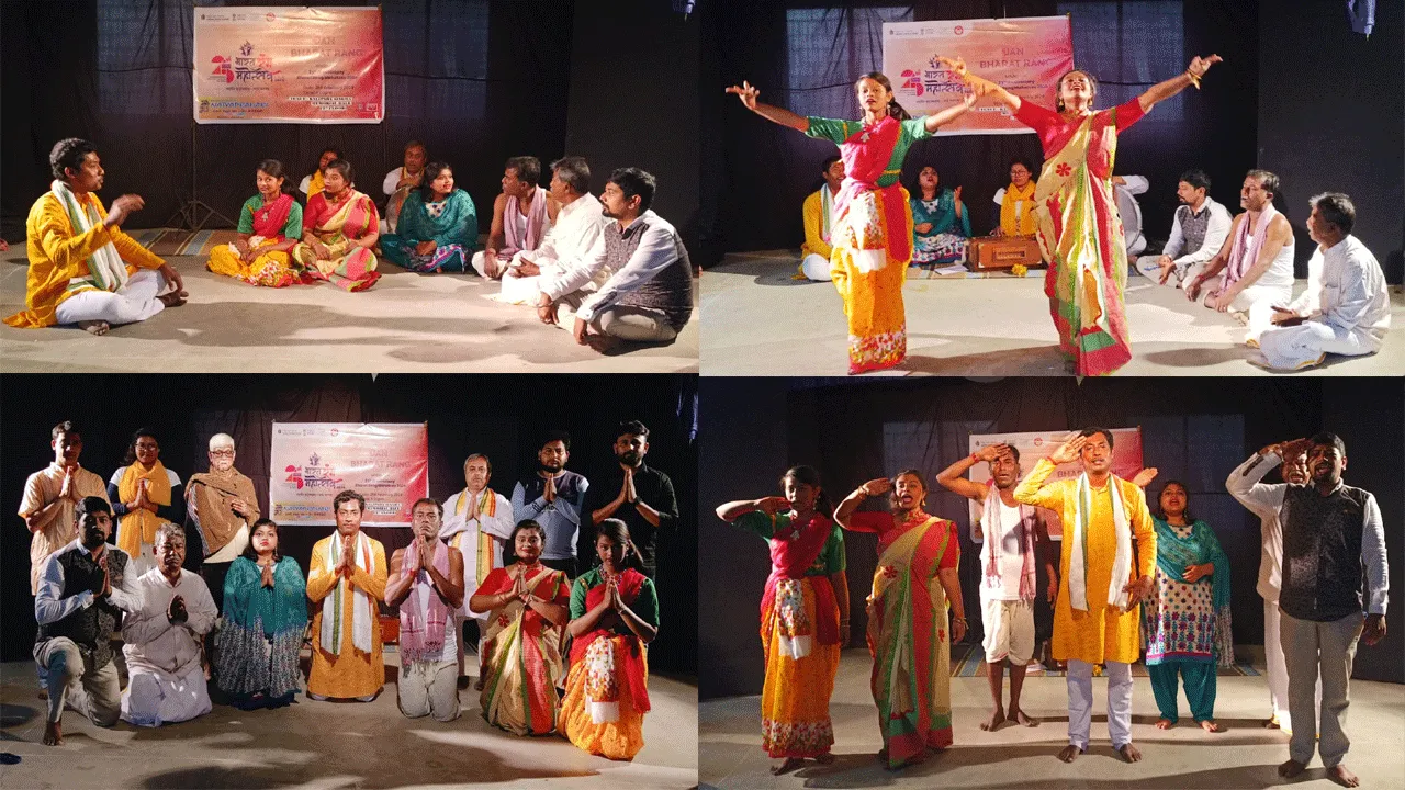 ‘জন ভারত রঙ্গ’ অনুষ্ঠানে খামারচন্ডী নাট্যপ্রহরীর নাটক ‘ফিরে এল সোনার পাখি’