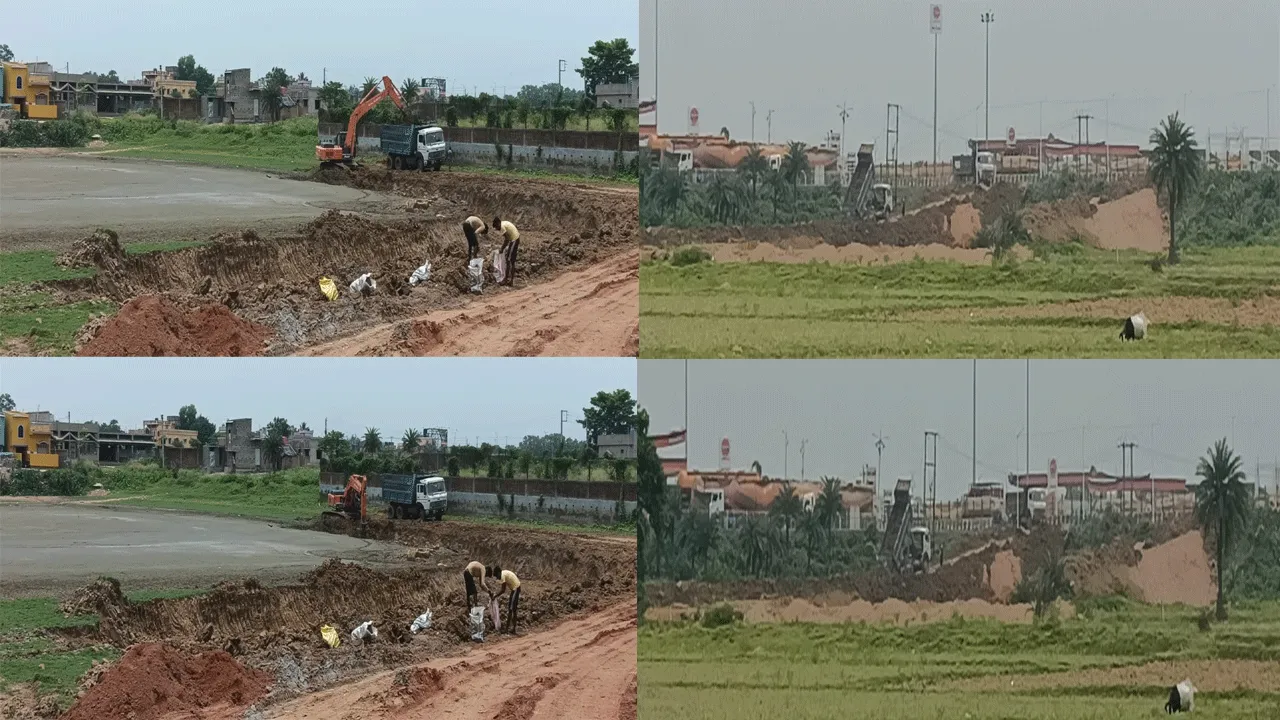 মাটি মাফিয়াদের দৌরাত্মে,পানাগড়ে জলশূণ্য করে মাটি পাচার প্রাচীন পুকুরের