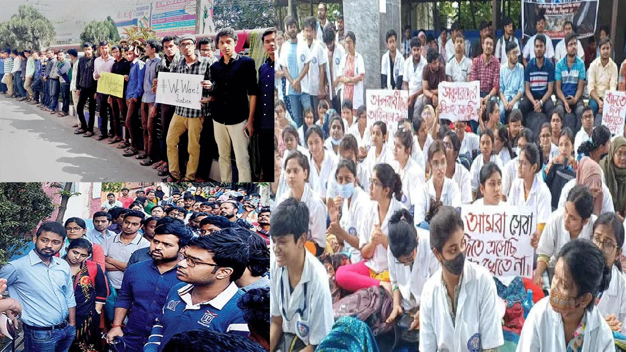 ডাক্তারেরাও সাধারন ক্রিমিনাল ন্যায় সংহিতায়ঃ প্রতিবাদে পথে ডাক্তারবাবুরা