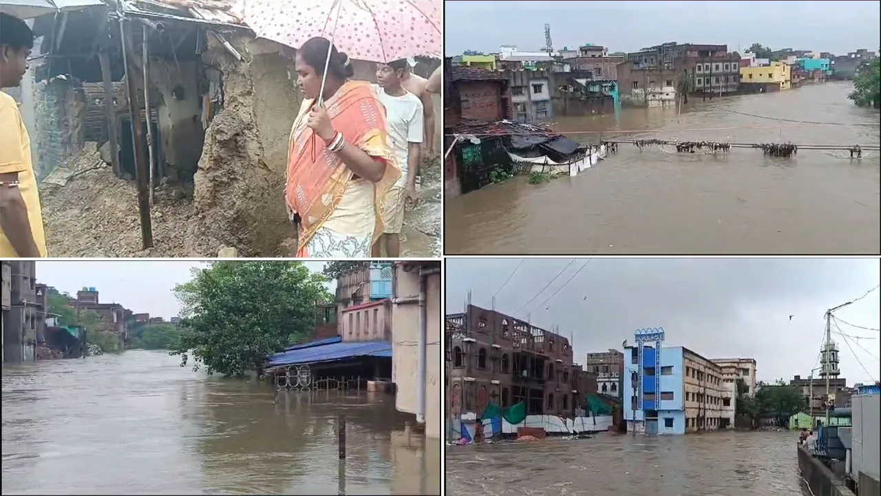 অঝোর বৃষ্টিতে নাকাল অবস্থা আসানসোল শিল্পাঞ্চলে
