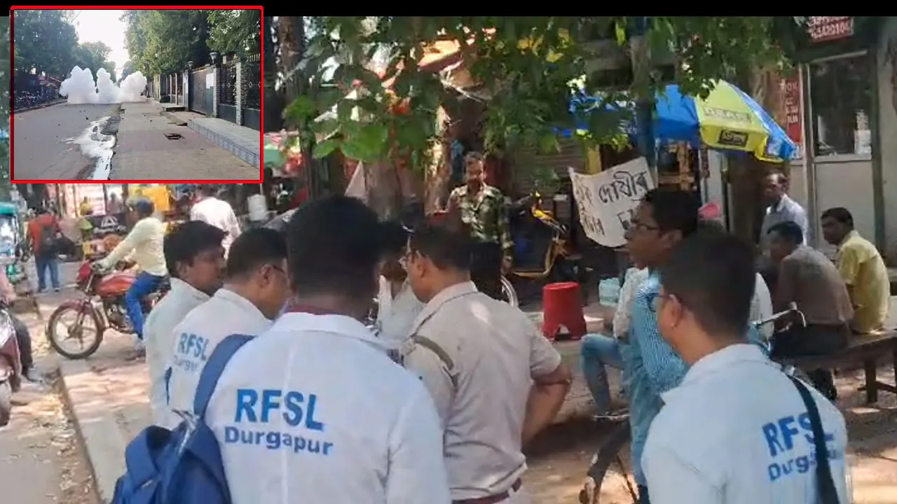 দুর্গাপুরে বোমাবাজির ঘটনার তদন্তে ফরেন্সিক বিভাগ