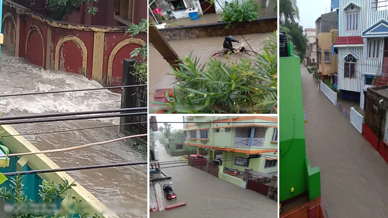 রাতভর বৃষ্টিতে জলমগ্ন দুর্গাপুর, বইছে স্রোত, ভাসছে গাড়ি