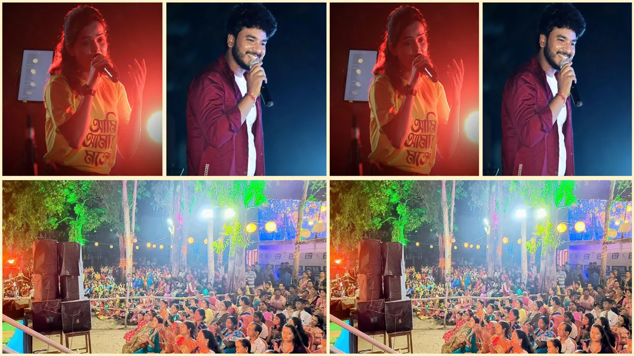 দুর্গোৎসব উপলক্ষ্যে খান্দরায় মনোজ্ঞ সংগীতানুষ্ঠান