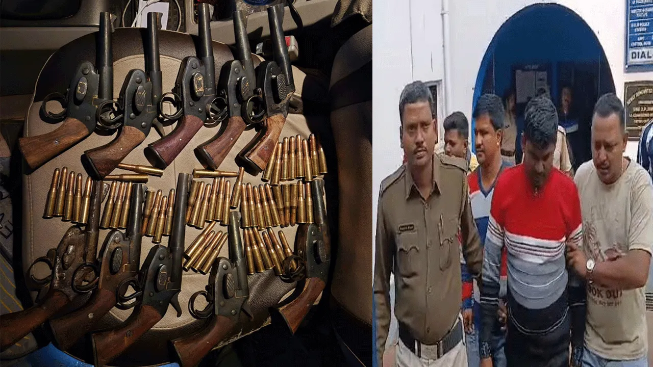 কুলটি থেকে বিপুল পরিমাণ আগ্নেয়াস্ত্র উদ্ধার, ধৃত ২