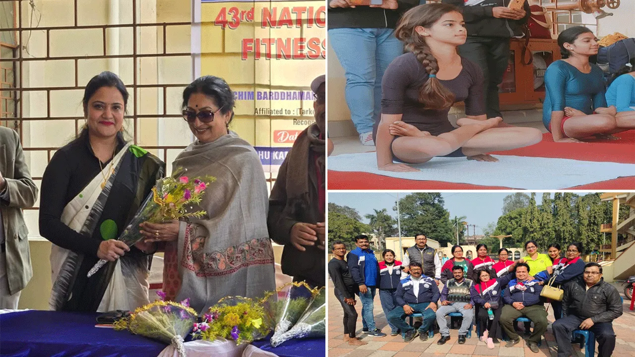 দুর্গাপুরে জাতীয় যোগাসন প্রতিযোগিতার ফিটনেস ক্যাম্প