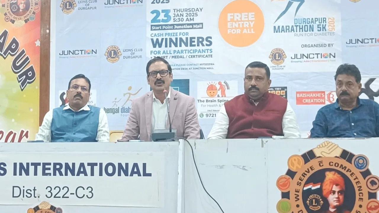 ডায়াবেটিস নিয়ে সচেতনতার উদ্দ্যেশ্যে অনুষ্ঠিত হতে চলেছে “দুর্গাপুর ম্যারাথন ফাইভ ‌কে”