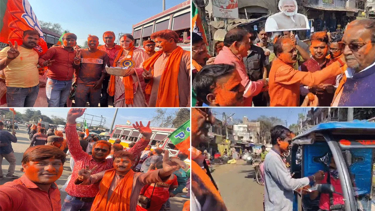 আবির-মিষ্টিমুখ,পাশাপাশি বাংলা দখলের হুঙ্কার বিজেপির