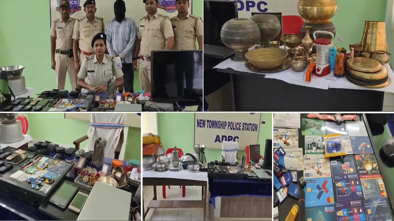 দুর্গাপুরে পুলিশের হেফাজতে চোর, উদ্ধার কয়েক লক্ষ টাকার সামগ্রী