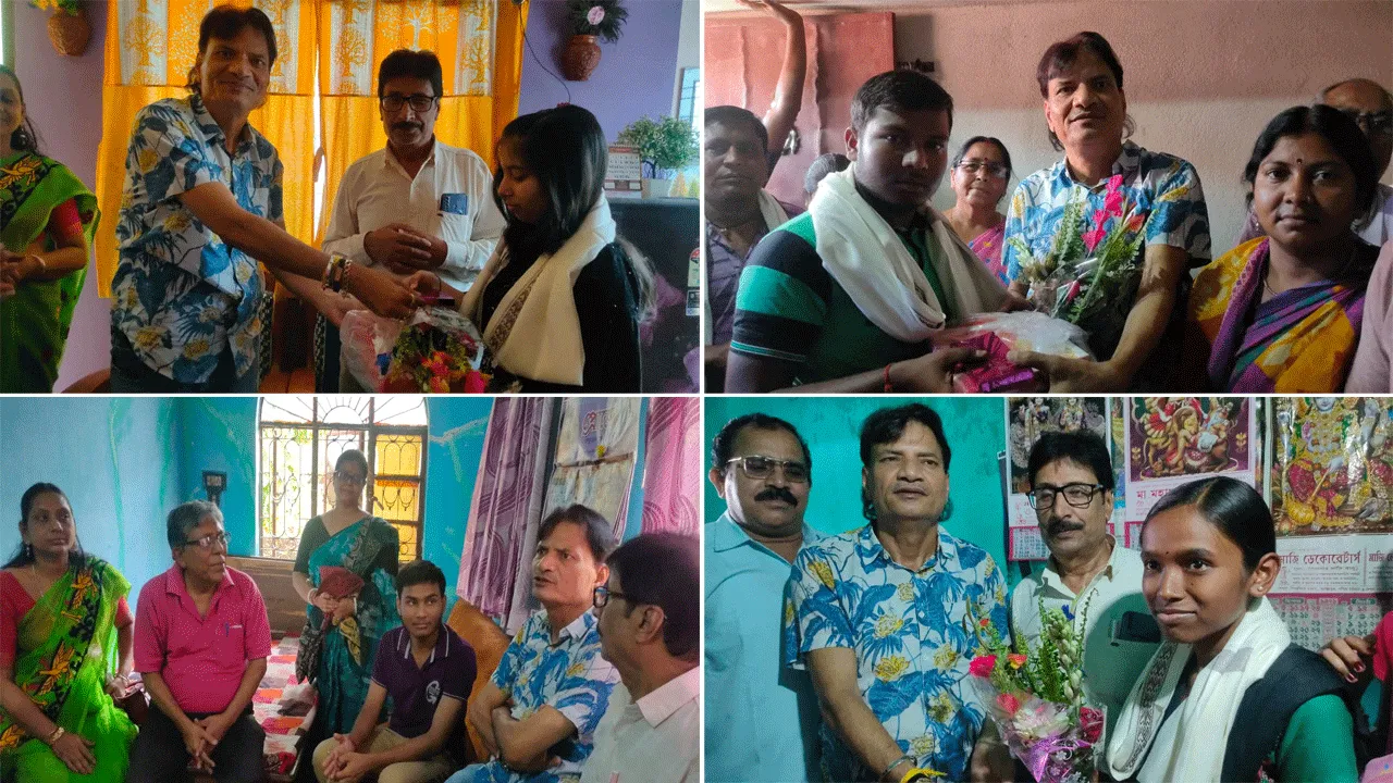 উচ্চমাধ্যমিকে কৃতিদের সংবর্ধনা