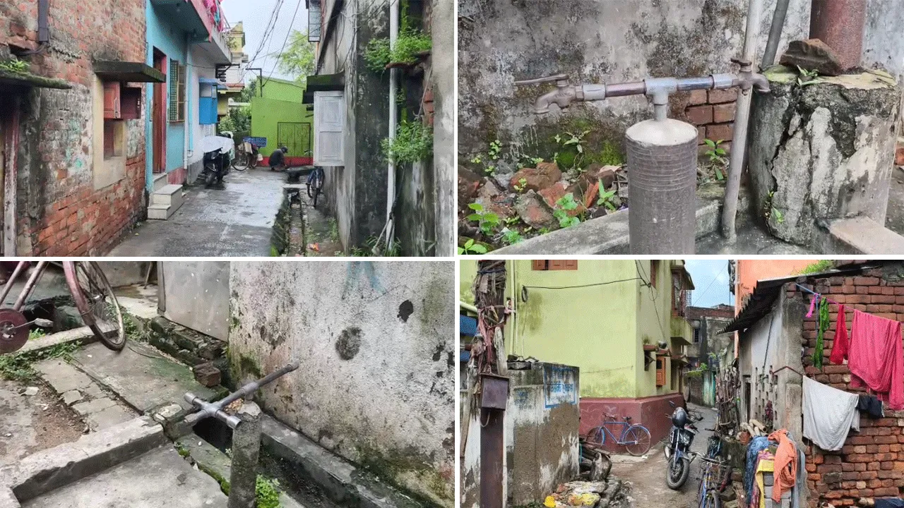 দুর্গাপুরে ভরা বর্ষায় জলের জন্য হাহাকার