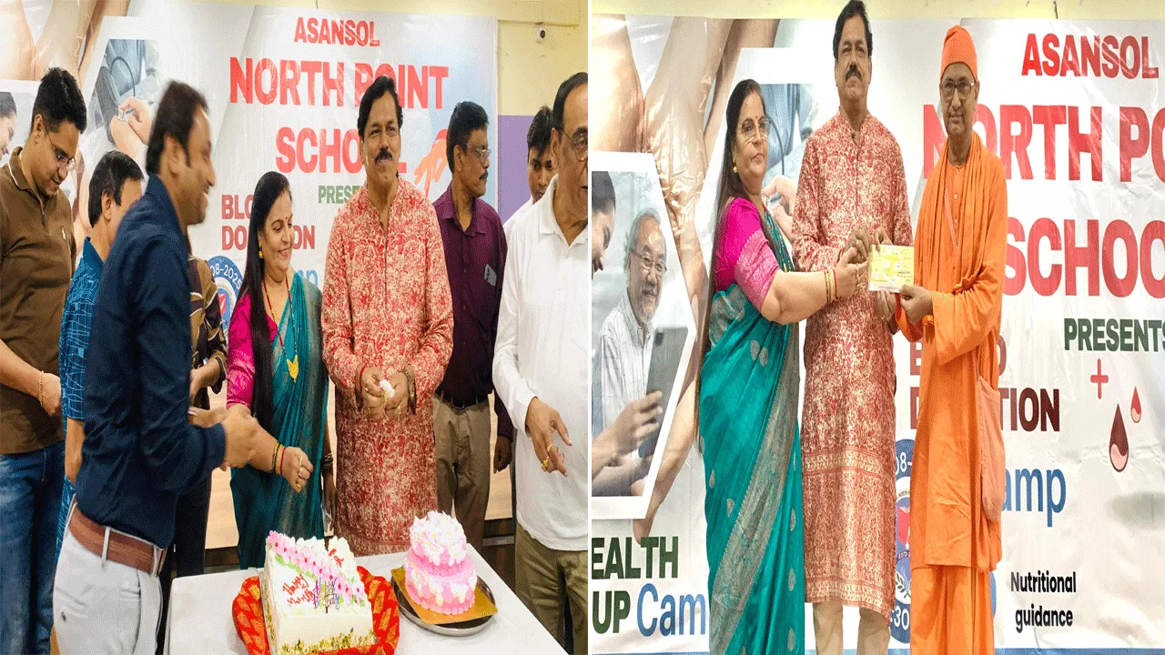 সমাজসেবীর জন্মদিনে স্বেচ্ছায় রক্তদান ও স্বাস্থ্য পরীক্ষা শিবির হলো আসানসোলে