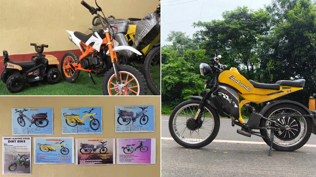 ইলেকট্রিক সাইকেল ও বাইক তৈরি করে নজির বাঁকুড়ার যুবকের