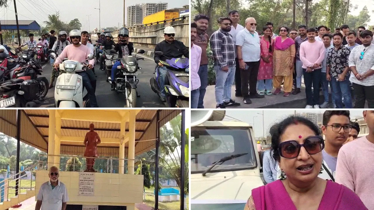 প্রয়াত সাংসদের জন্মশতবর্ষ উদযাপনে শহরে বাইক র‍্যালি