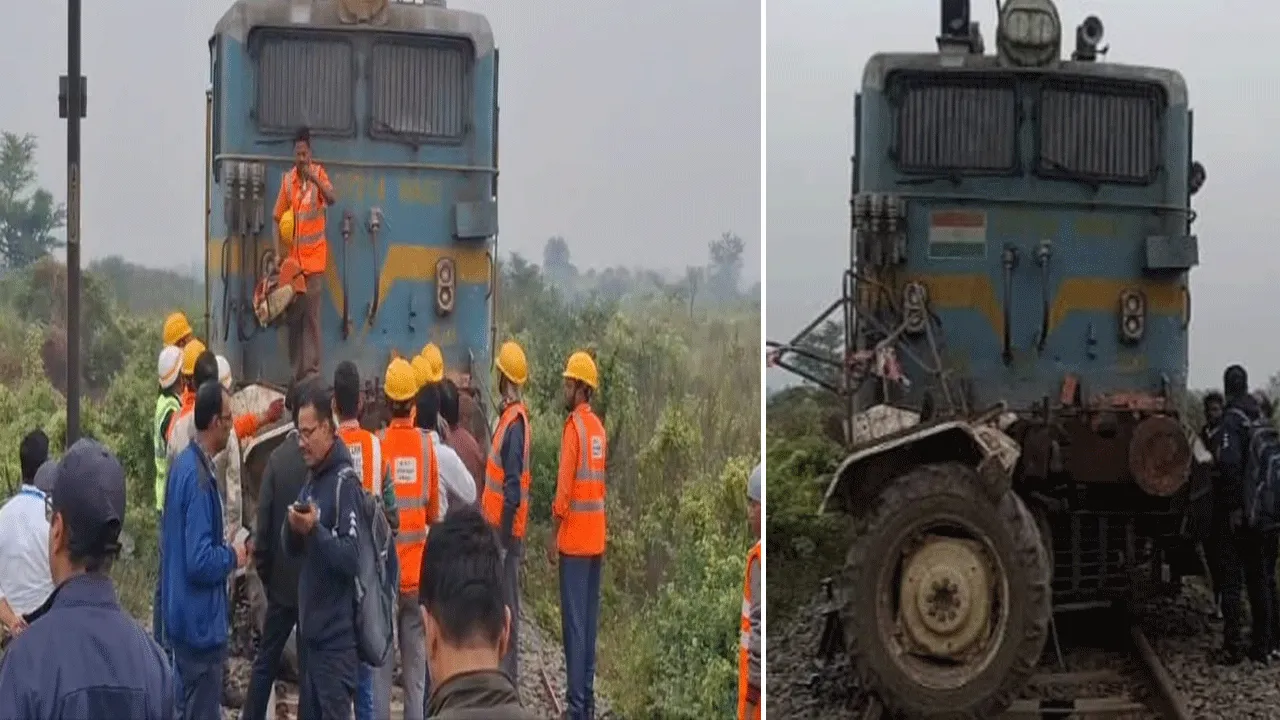 ট্রাক্টরকে ধাক্কা মালগাড়ির, মৃত ১, আহত ২