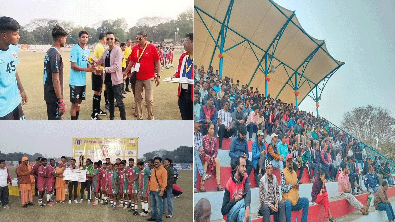 ইস্টবেঙ্গল ফ্যানস ক্লাব আয়োজিত ফুটবল টুর্নামেন্টে জয়ী হল এস এন জি স্পোর্টিং ক্লাব চুঁচুড়া