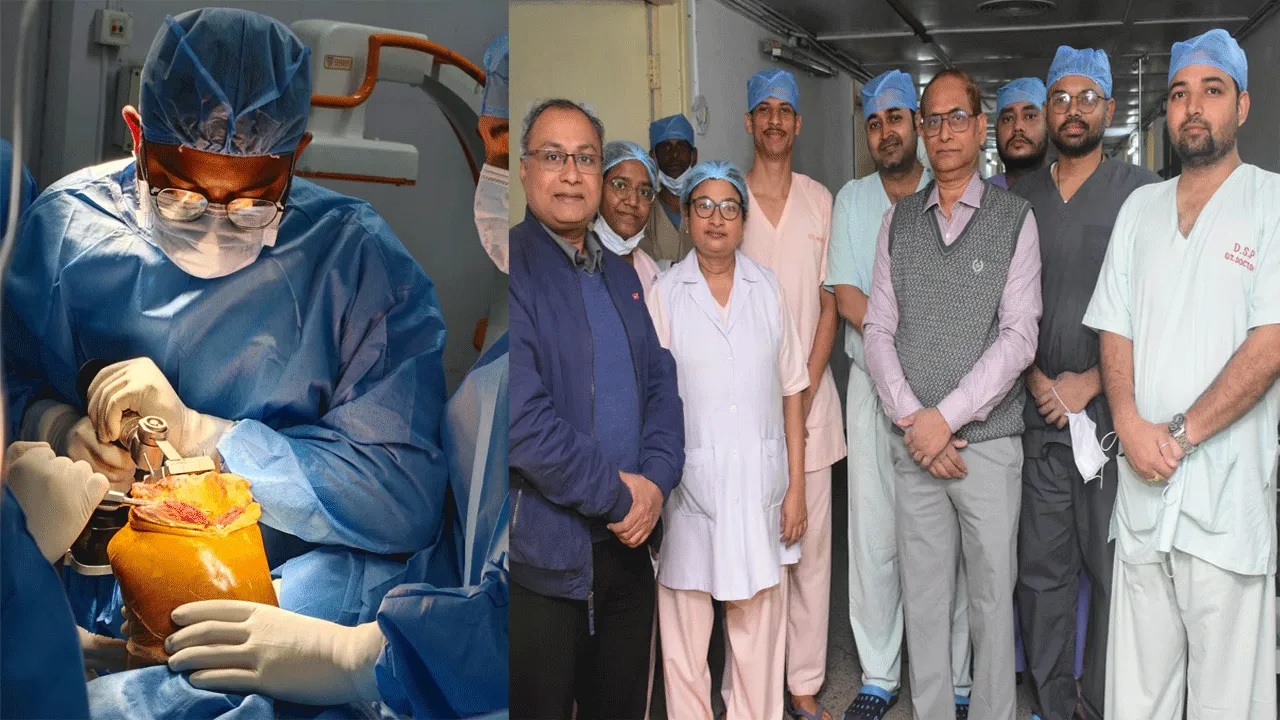 ডিএসপি মেইন হাসপাতালে প্রথম সম্পূর্ণ হাঁটু প্রতিস্থাপন সার্জারি