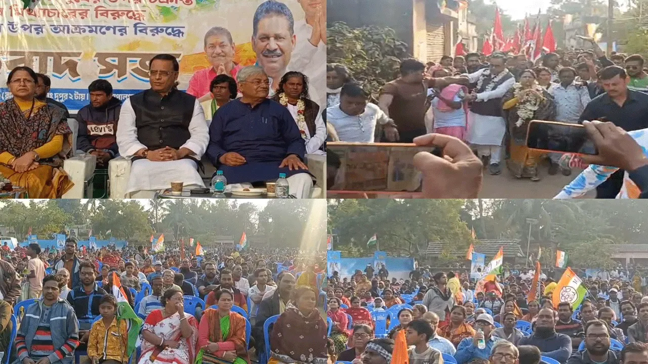 মতুয়াদের পাশে থাকায় আশ্বাস দিতে মমতা বালা ঠাকুরের উপস্থিতিতে কাঁকসায় বিশাল সভা