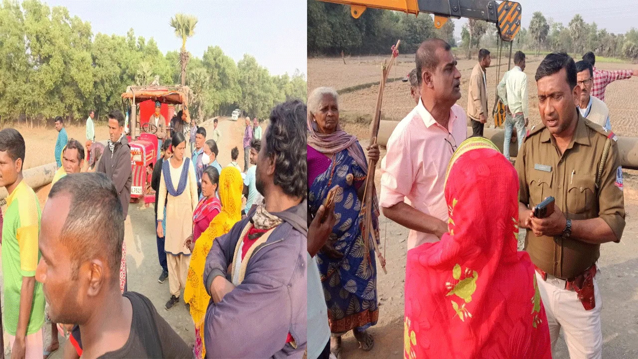 বুদবুদে গ্যাস পাইপলাইন কাজ আটকে বিক্ষোভ আদিবাসীদের, উত্তেজনা,ক্ষতিপুরণ না দেওয়ার অভিযোগ