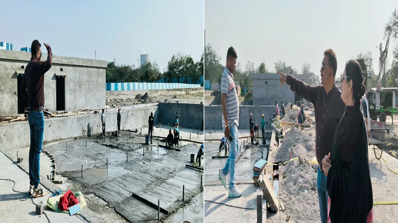 দুর্গাপুরে তৈরি হচ্ছে আন্তর্জাতিক মানের অত্যাধুনিক সুইমিং পুল