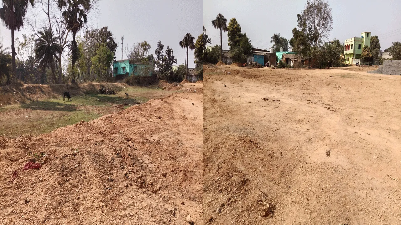 পুকুর ভরাট করে প্রমোটারি, ক্ষোভ আদিবাসীদের, নির্মান বন্ধ করল বন দফতর