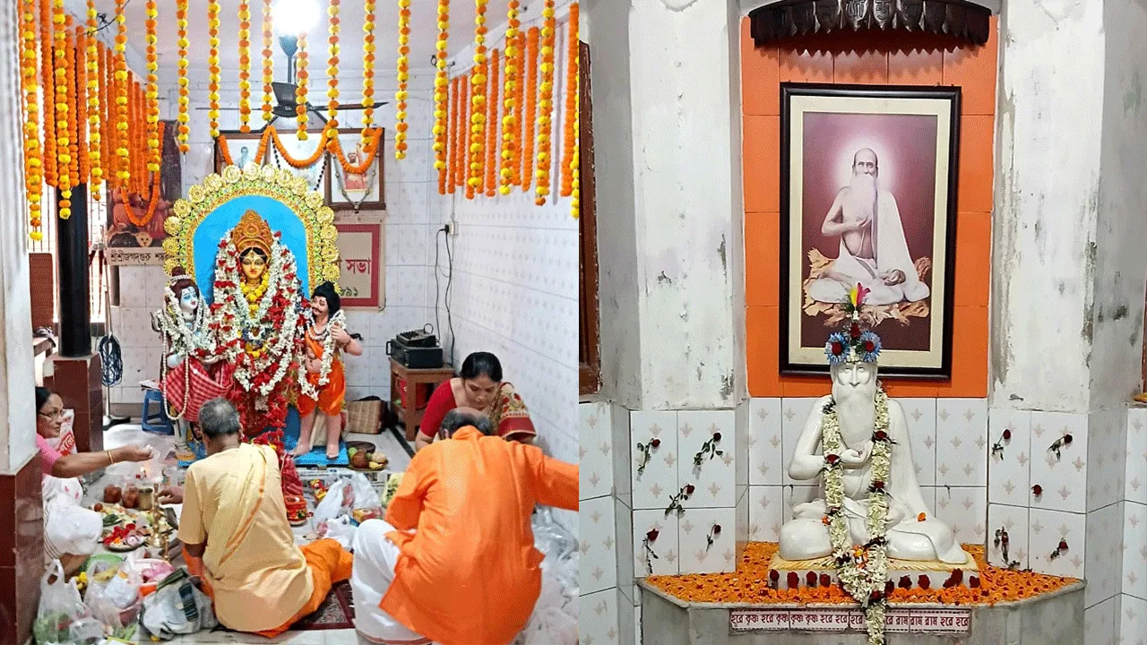ভাদুড়ি মহাশয়ের সাধনভূমি নগেন্দ্র মঠে অনুষ্ঠিত হলো অন্নপূর্ণা পূজা ও অন্নকূট