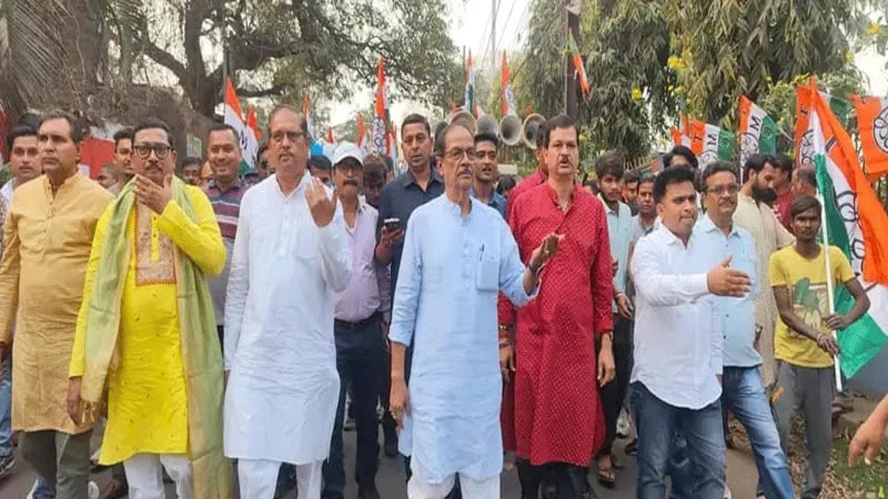 তৃণমূলের পাল্টা মিছিল, বিজেপিকে চ্যালেঞ্জ মন্ত্রীর