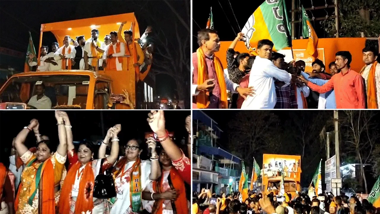 ‘পরিবর্তন যাত্রা’ মঞ্চে তৃণমূল-সিপিএম ছেড়ে বিজেপিতে যোগদান