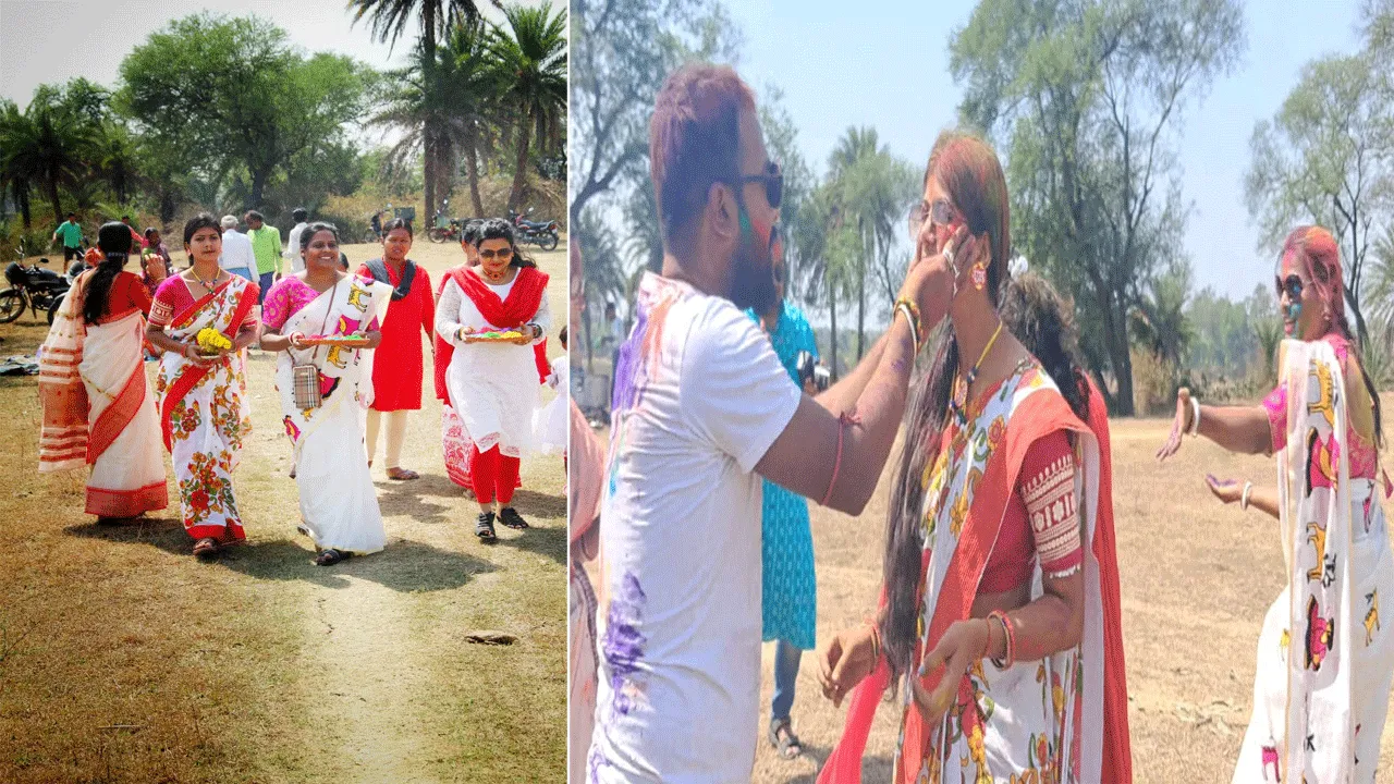 শুশুনিয়ায় বর্ণাঢ্য বসন্ত উৎসব